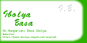 ibolya basa business card
